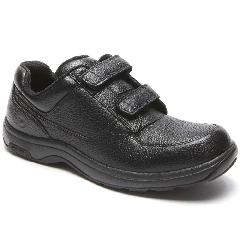 Dunham Black New Balance Winslow Leather Velcro Oxford Sneakers 15 USA